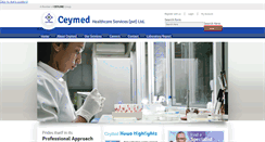 Desktop Screenshot of ceymed.lk