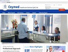 Tablet Screenshot of ceymed.lk